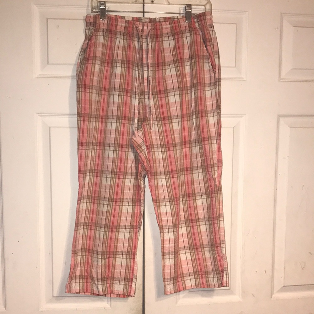 Women’s Plaid Seersucker Capris